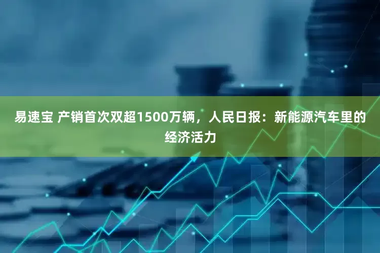 易速宝 产销首次双超1500万辆，人民日报：新能源汽车里的经济活力