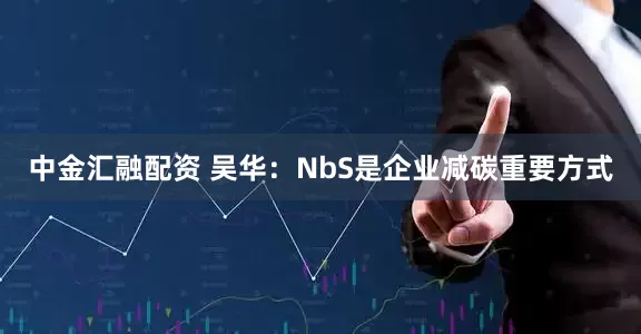 中金汇融配资 吴华：NbS是企业减碳重要方式