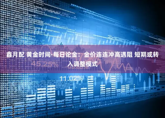 鑫月配 黄金时间·每日论金：金价连连冲高遇阻 短期或转入调整模式